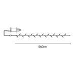 LED āra virtene Star Trading Shiny, 5.6m, 80LED, 2700K, IP44, ar taimeri, dimmējama