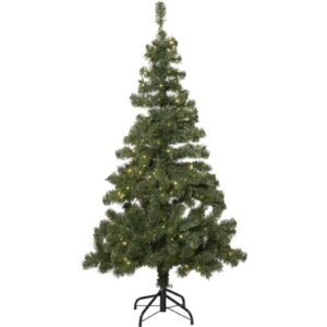 Āra mākslīgā egle ar LED gaismām Star Trading Ottawa, 1,5m, 250LED, WW, IP44