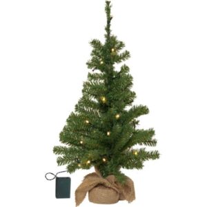 Mākslīgā eglīte ar LED gaismām Star Trading Toppy, 60cm, 20LED, WW, IP20, 3xAA, ar taimeri
