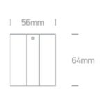 Iebūvējamās apgaismojuma sliedes nosegvāks One Light Cover For 41004A, Balts