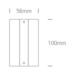 Iebūvējamās apgaismojuma sliedes nosegvāks One Light Cover For 41010A, Balts