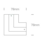 Iebūvējamās apgaismojuma sliedes nosegvāks One Light Cover For 41012A, Balts