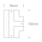 Iebūvējamās apgaismojuma sliedes nosegvāks One Light Cover For 41016A, Balts