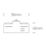 Strāvas adapteris apgaismojuma sliedei One Light Track adaptor 41002A/W, 6A, Balts