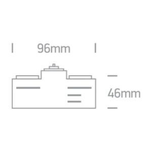 Strāvas adapteris apgaismojuma sliedei One Light Track adaptor 41002A/W, 6A, Balts
