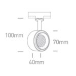 LED sliedes gaismeklis 3F One Light The Honeycomb Range, 8W COB, 600lm, 3000K, DIM, IP20