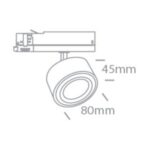 LED sliedes gaismeklis 3F One Light The COB Zoomable Range, 15W, 15°-45°, 1500lm, 3000K, IP20