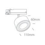 LED sliedes gaismeklis 3F One Light The COB Zoomable Range, 25W, 15°-45°, 2500lm, 3000K, IP20