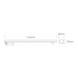 LED sliedes gaismeklis 3F One Light Linear Track CCT V, 40W, 4800lm, 3000/3500/4000K, IK06, IP20