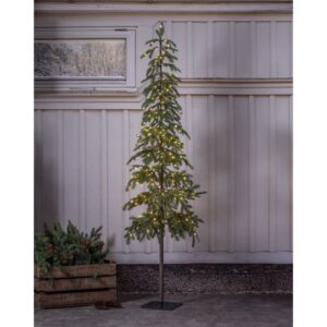 Āra mākslīgā egle ar LED gaismām Star Trading Grantorp, 1.8m, 240LED, WW, IP44