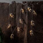 LED gaismas virtene ziemeļbrieži Star Trading Light Chain Izy, 1.35m, 10LED, WW, 2xAA, ar taimeri