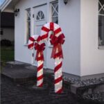 LED Ziemassvētku āra dekorācija Star Trading CandyCane, 120cm, 50LED, 3200K, 108lm, IP44