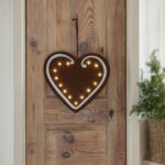 LED Ziemassvētku dekors piparkūka Star Trading Merry, 27cm, 14LED, WW, IP20, 2xAA, ar taimeri