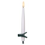 LED gaismas virtene Ziemassvētku sveces Star Trading Flamme, 7.5m, 16LED, WW, IP20, 3xAA, ar taimeri