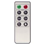 LED bezvadu sveces ar pulti Ziemassvētku eglei Star Trading Flamme 3D, 10gb., 12cm, IP20, 10xAAA