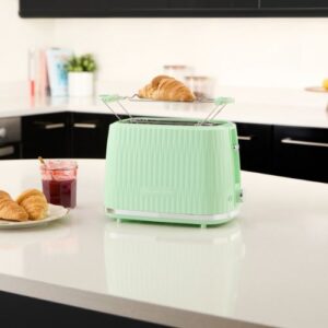 Grauzdiņu tosteris Russell Hobbs Eden 2 Slice Toaster Pistachio 27374-56, 800W, zaļš