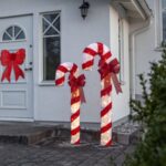 LED Ziemassvētku āra dekorācija Star Trading CandyCane, 120cm, 50LED, 3200K, 108lm, IP44