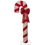 LED Ziemassvētku āra dekorācija Star Trading CandyCane, 150cm, 76LED, 3200K, 110lm, IP44