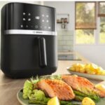 Karstā gaisa friteris Bosch Serie 4 MAFS2462B, 2050W, 6.1l, 9prog., Melns/Sudraba