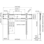TV sienas stiprinājums Vogel's Wall Mount Fixed PFW6900, 80-120'', Max. 160kg, 42mm