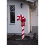 LED Ziemassvētku āra dekorācija Star Trading CandyCane, 150cm, 76LED, 3200K, 110lm, IP44