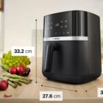 Karstā gaisa friteris Bosch Serie 4 MAFS2462B, 2050W, 6.1l, 9prog., Melns/Sudraba