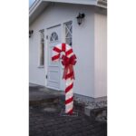 LED Ziemassvētku āra dekorācija Star Trading CandyCane, 150cm, 76LED, 3200K, 110lm, IP44