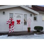 LED Ziemassvētku āra dekorācija Star Trading CandyCane, 150cm, 76LED, 3200K, 110lm, IP44