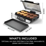 Elektriskais grils Ninja Sizzle Pro XL Grill & Flat Plate GX101EU, 1800W, 120-260 °C, 1550 cm², ProTemp IQ