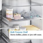 Ledusskapis ar saldētavu Bosch Serie 6 French Door KFI96AXEA 183×90.5cm, Inox Black Steel