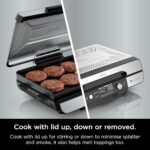 Elektriskais grils Ninja Sizzle Pro XL Grill & Flat Plate GX101EU, 1800W, 120-260 °C, 1550 cm², ProTemp IQ