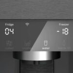 Ledusskapis ar saldētavu Bosch Serie 6 French Door KFI96AXEA 183×90.5cm, Inox Black Steel