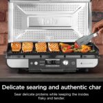 Elektriskais grils Ninja Sizzle Pro XL Grill & Flat Plate GX101EU, 1800W, 120-260 °C, 1550 cm², ProTemp IQ