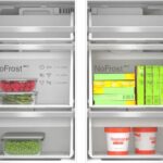 Ledusskapis ar saldētavu Bosch Serie 6 French Door KFI96AXEA 183×90.5cm, Inox Black Steel