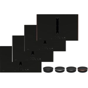 Iebūvējama indukcijas virsma ar nosūcēju Neff N 90 V68YYX4B0, 80cm, Flex Induction, Home Connect, Matēta