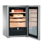 Cigāru uzglabāšanas skapis Liebherr ZKes 453 Humidor, 61.2x42.5cm, 16-20°C, 68-75%, SmartSteel/Cedar wood