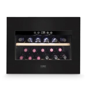 Iebūvējams vīna skapis Caso WineDeluxe E 18, 59.5×46cm, 5-20°C, 1 zona, 18 pudelēm, UV, Push-to-open