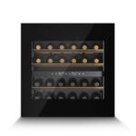 Iebūvējams vīna skapis Caso WineDeluxe WD 24, 59.5x59.5cm, 24 pudelēm, 2 zonas, UV, ar aplikāciju
