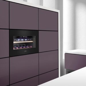 Iebūvējams vīna skapis Caso WineDeluxe E 18, 59.5×46cm, 5-20°C, 1 zona, 18 pudelēm, UV, Push-to-open