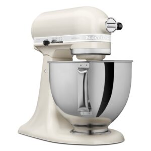 Planetārais mikseris KitchenAid Artisan Porcelain White 5KSM125EPL, 300W, 4.8l, ar piederumiem