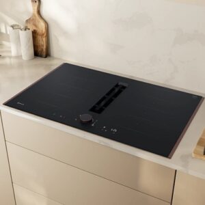 Iebūvējama indukcijas virsma ar nosūcēju Neff N 90 V68YYX4B0, 80cm, Flex Induction, Home Connect, Matēta