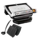 Elektriskais grils Tefal Optigrill+ + Belgium Waffle, 2000W, 30x20cm, 600cm², 6prog., ar autom. sensoru