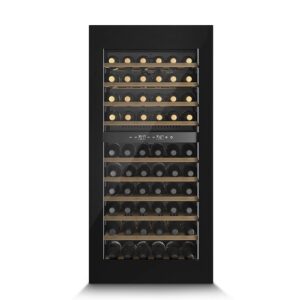 Iebūvējams vīna skapis Caso WineDeluxe WD 60, 59.5×123.8cm, 60 pudelēm, 2 zonas, UV, ar aplikāciju