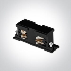 Savienojums apgaismojuma sliedei One Light Black connector for DALI track, 3-Phase, 16A, Melns