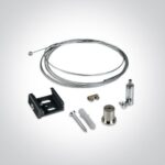 Apgaismojuma sliedes iekares komplekts Adjustable track suspension kit for square track 41026R/B, 2m