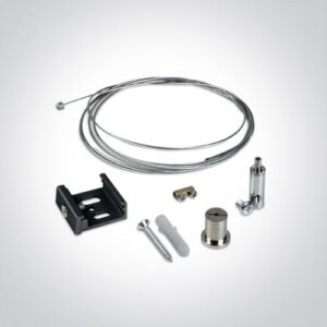 Apgaismojuma sliedes iekares komplekts Adjustable track suspension kit for square track 41026R/B, 2m