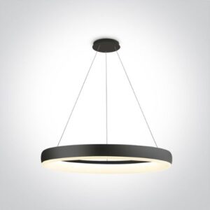 LED griestu gaismeklis One Light LED Pendant Rings 63114/B/W, 60cm, 40W, 2400lm, 3000K, IP20