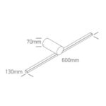 LED gaismeklis spogulim One Light Slim Mirror Lights 38114N/B/V, 14W, 1200lm, CCT, 60cm, IP44