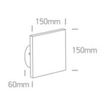 LED āra sienas gaismeklis One Light The Backlight Range, 150mm, 7W, 600lm, 3000K, IP54