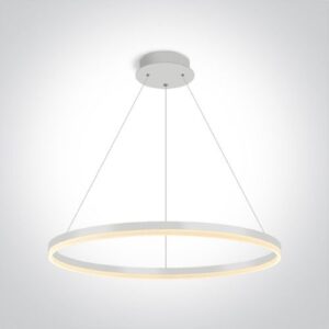 LED griestu gaismeklis One Light LED Pendant Rings 63144B/W/W, 80cm, 60W, 6800lm, 3000K, IP20
